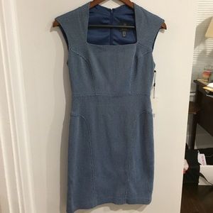 NWT Adrianna Papell blue and white dress size 2